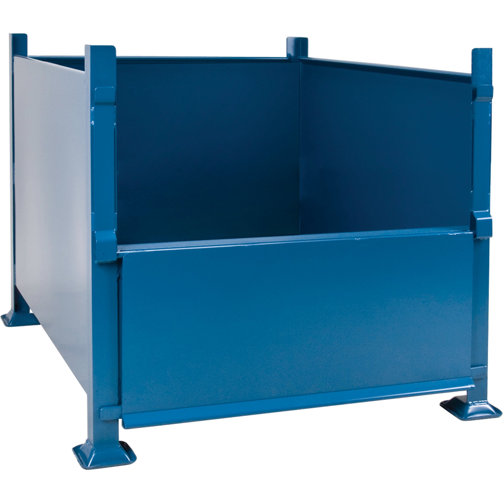Bulk Stacking Containers, 30" H x 34.5" W x 40.5" D, 3500 lbs. Capacity