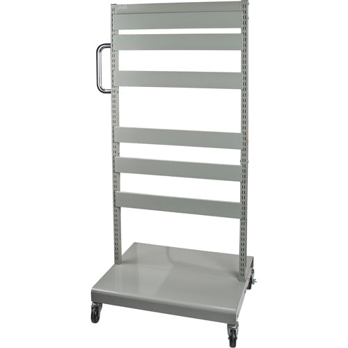 Mobile Tilt Bin Rack - Cart Only, Double-sided, 26-1/4" W x 22" D x 57-1/2" H