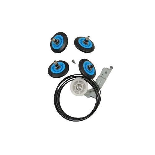 XPart Supply DC97-16782A DC93-00634A 6602-001655 compatible parts set including wheels and pulley components