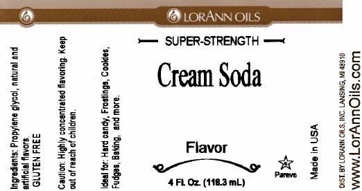 Cream Soda Flavoring - Super Strength Flavor 1 oz., 16 oz., 1 Gallon, 5 Gallon - Ships Free Within Canada on Orders Above CAD $199