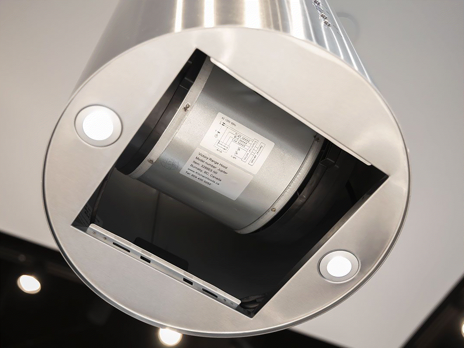 Ductless Range Hood - Island Mount - VICTORY Jupiter