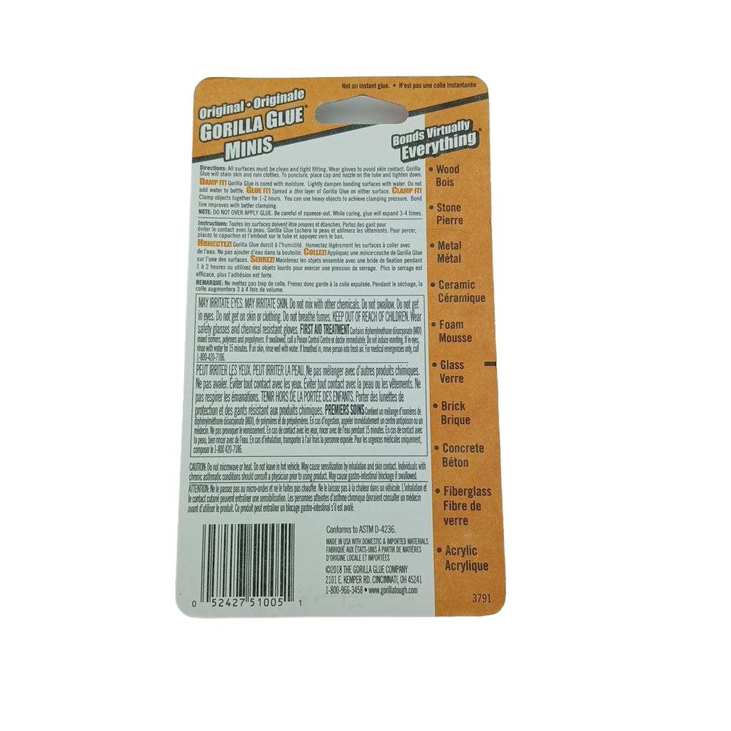 5100502 Glue, 3g Single Use Tubes, 4/Pack - XPart Supply Ltd.