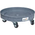 Leak Containment Drum Dolly, 24.25" dia. X 7.625" H, 1.5 US Gal. Spill Cap.