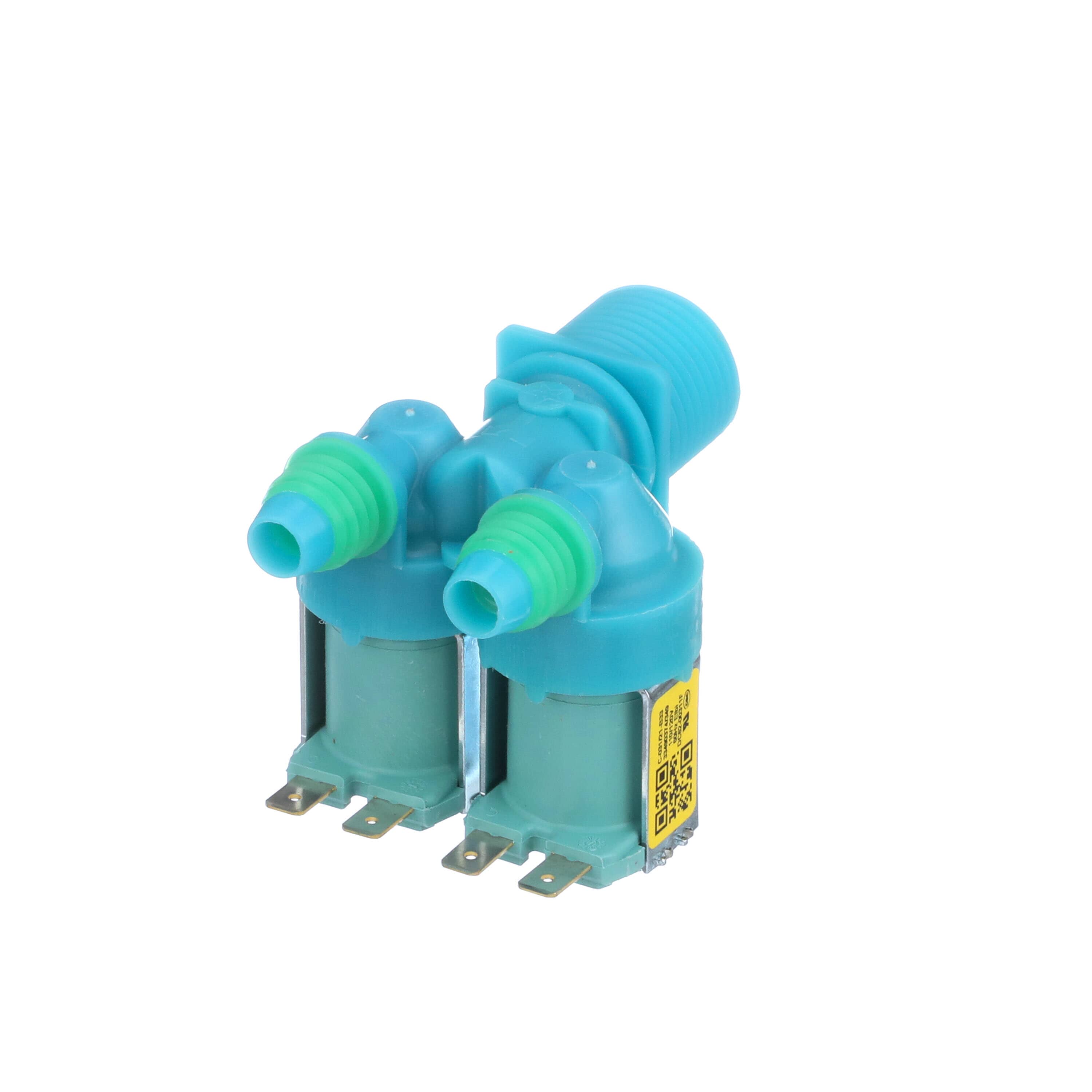 Samsung DC62-00311F valve for washing machine replacement part in blue and green components