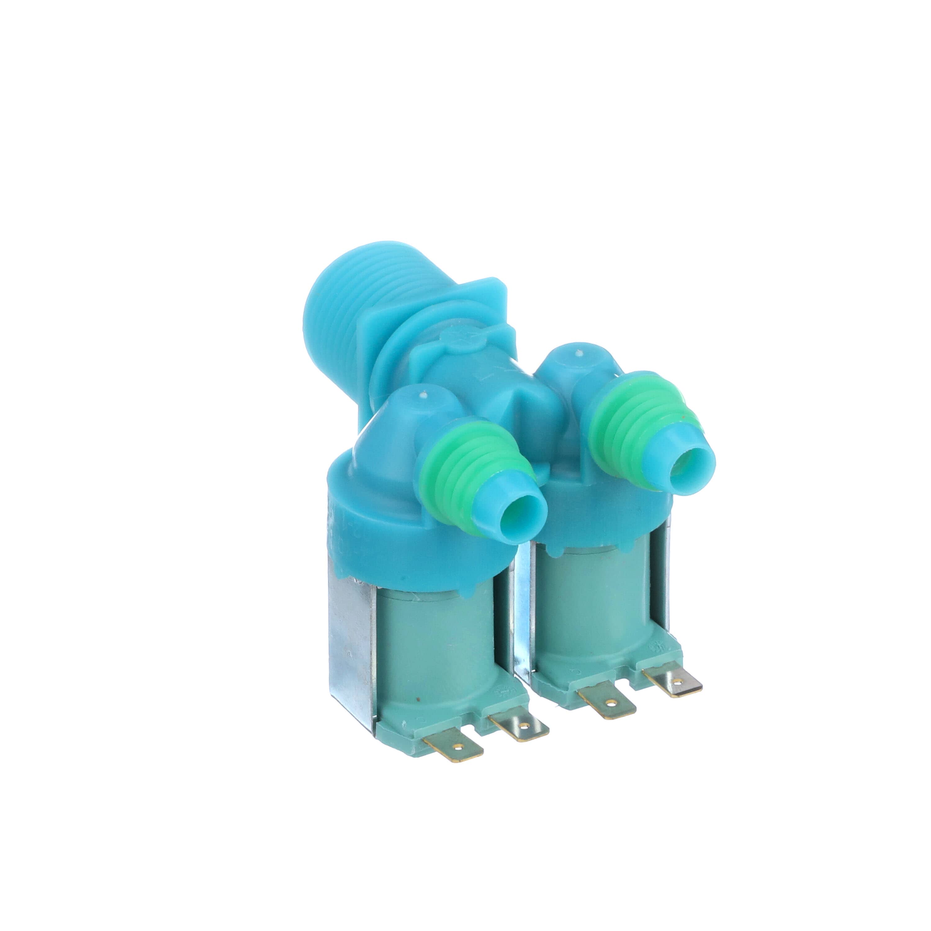 Samsung DC62-00311F valve for washing machine replacement part with blue and green connectors
