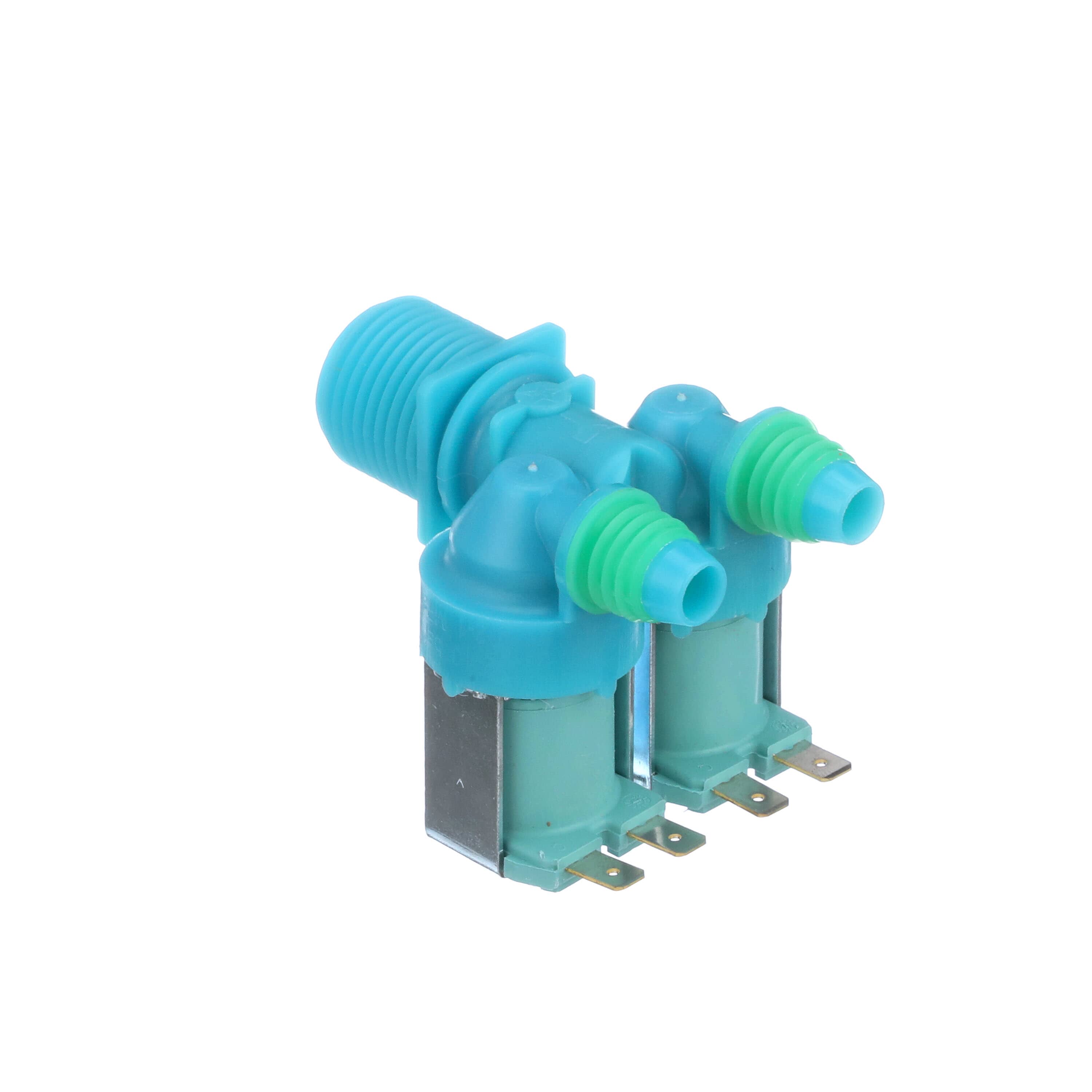 Samsung DC62-00311F valve for washing machine replacement part with dual blue and green connectors