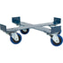Drum Dolly, Steel, 1400 lbs. Capacity, 24" Diameter, Blue Elastic Casters