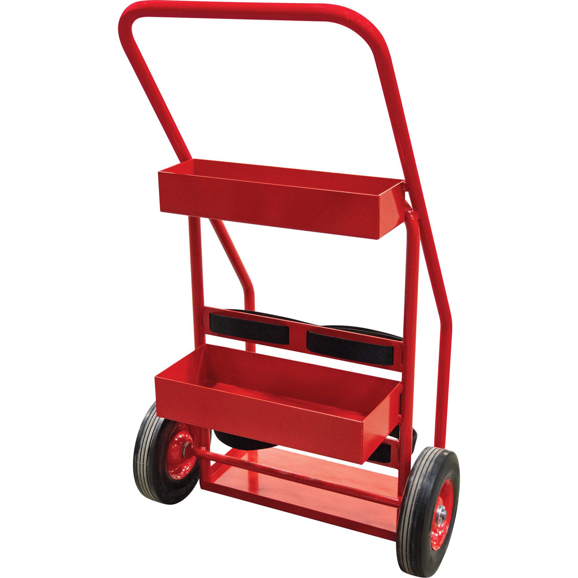 Hot Works Fire Prevention Cart, Semi-Pneumatic Wheels, 17.75" W x 8.9" L Base, 100 lbs.
