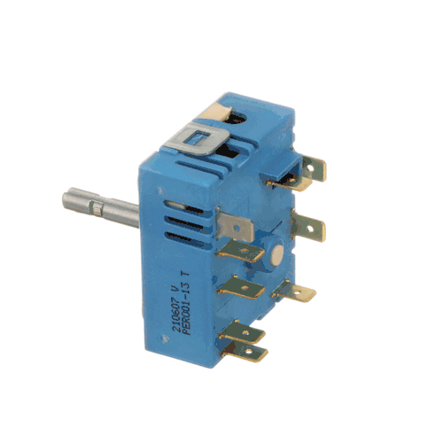 DG44-01007B range oven energy regulator in blue with metal connector terminals from XPart Supply