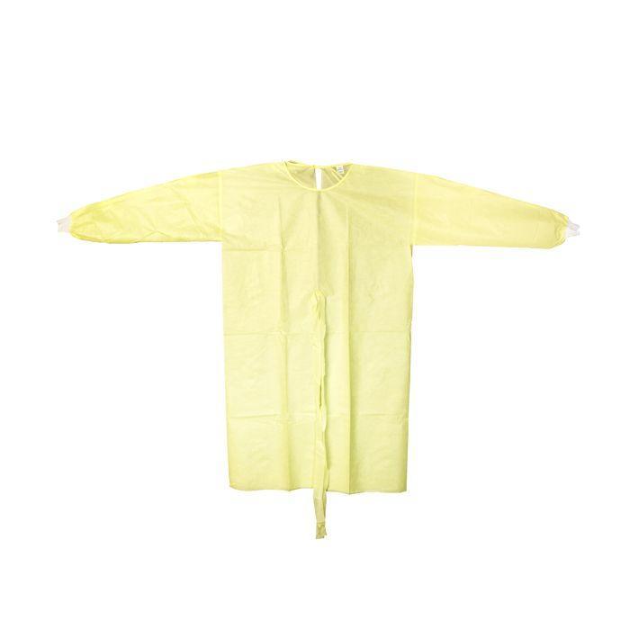 Disposable Gown, Fluid Resistant Isolation Gown, Level 1
