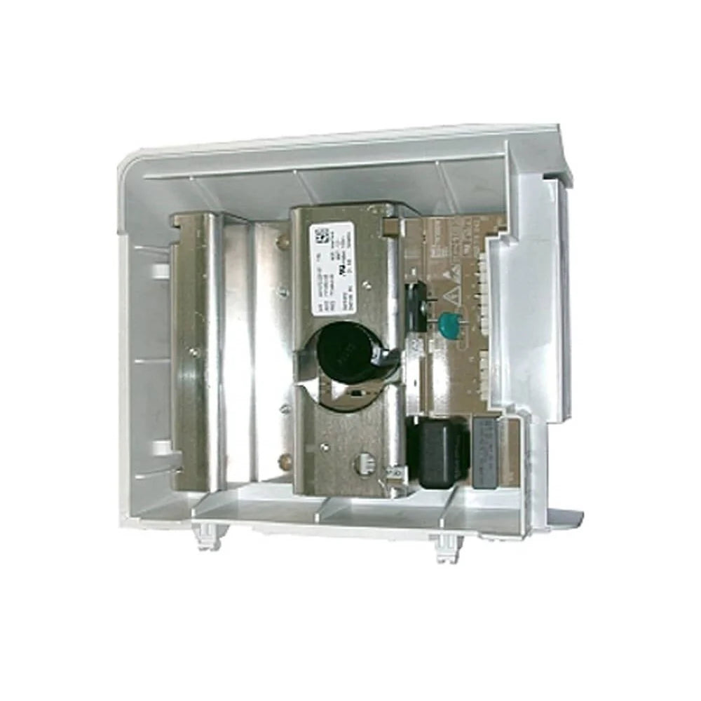 Mechanical component with visible branding on a white background