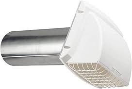 PMH4WZW Dryer 4" Exhaust Hood, White - XPart Supply