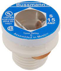 S-type Time Delay Plug Fuse, 15 Amp - XPart Supply