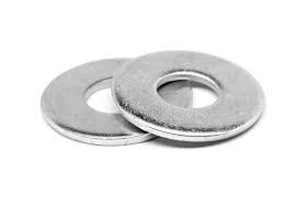 3/8" SAE Low Carbon Flat Washers, Zinc