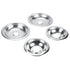 W10278125 Range Cooktop Drip Bowl Set, Chrome, 4 Pieces