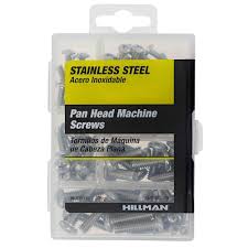 Hillman Stainless Steel Pan Head Phillips Machine Screw Kit 130210 - 100 pc