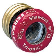 TD25 Mersen Time Delay Plug Fuse, 25A - XPart Supply