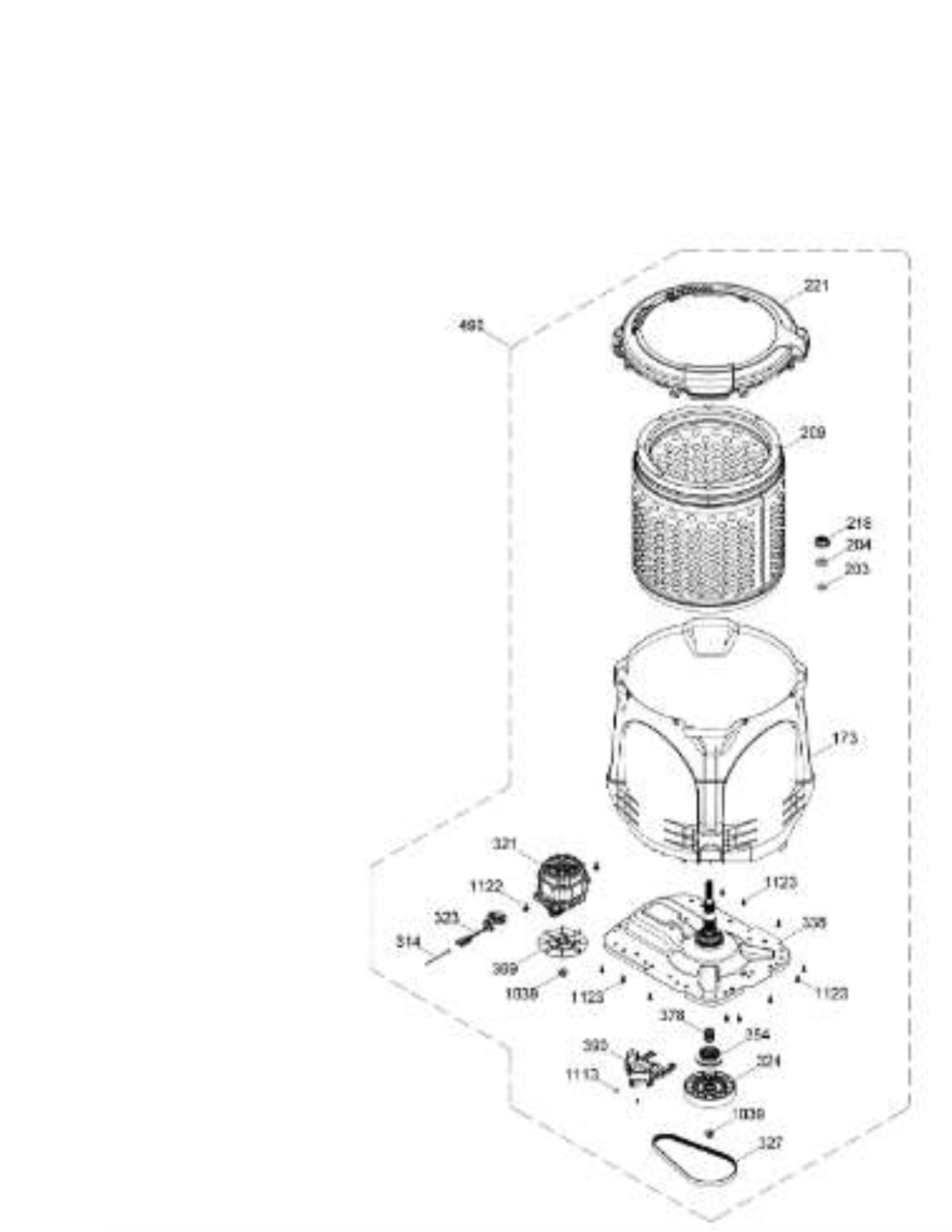 WW01A00737 Top Load Washer Complete Tub Assembly Kit - XPart Supply