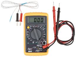 Supco DM10T Economy Digital Multimeter with Temperature Reading, 32 to 74 Degrees F, 750 AC Volts - XPart Supply Ltd.