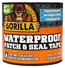 Waterproof Patch & Seal Tape - 4" x 10', Black (B08YM2GTFD) - XPart Supply Ltd.