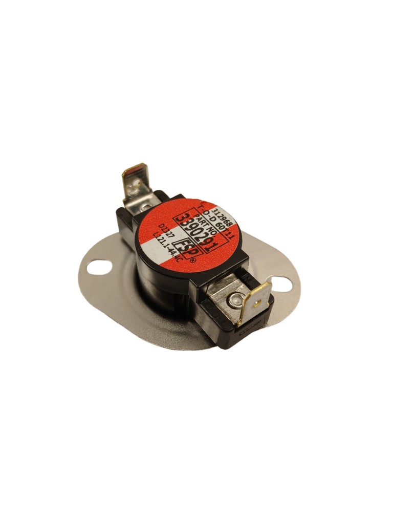 XPart Supply 279769 dryer thermal cutoff kit with metal mounting plate and quick connect terminals red label