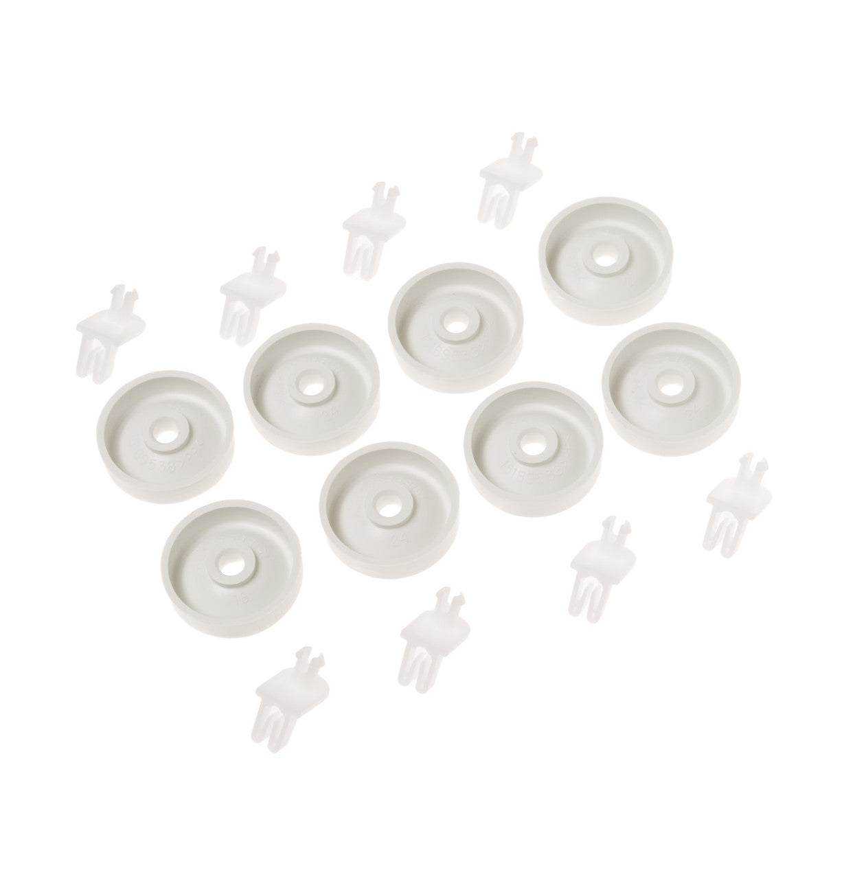 WD35X21038 Dishwasher Lower Dishrack Roller Kit Assembly (8 Pack) - XPart Supply