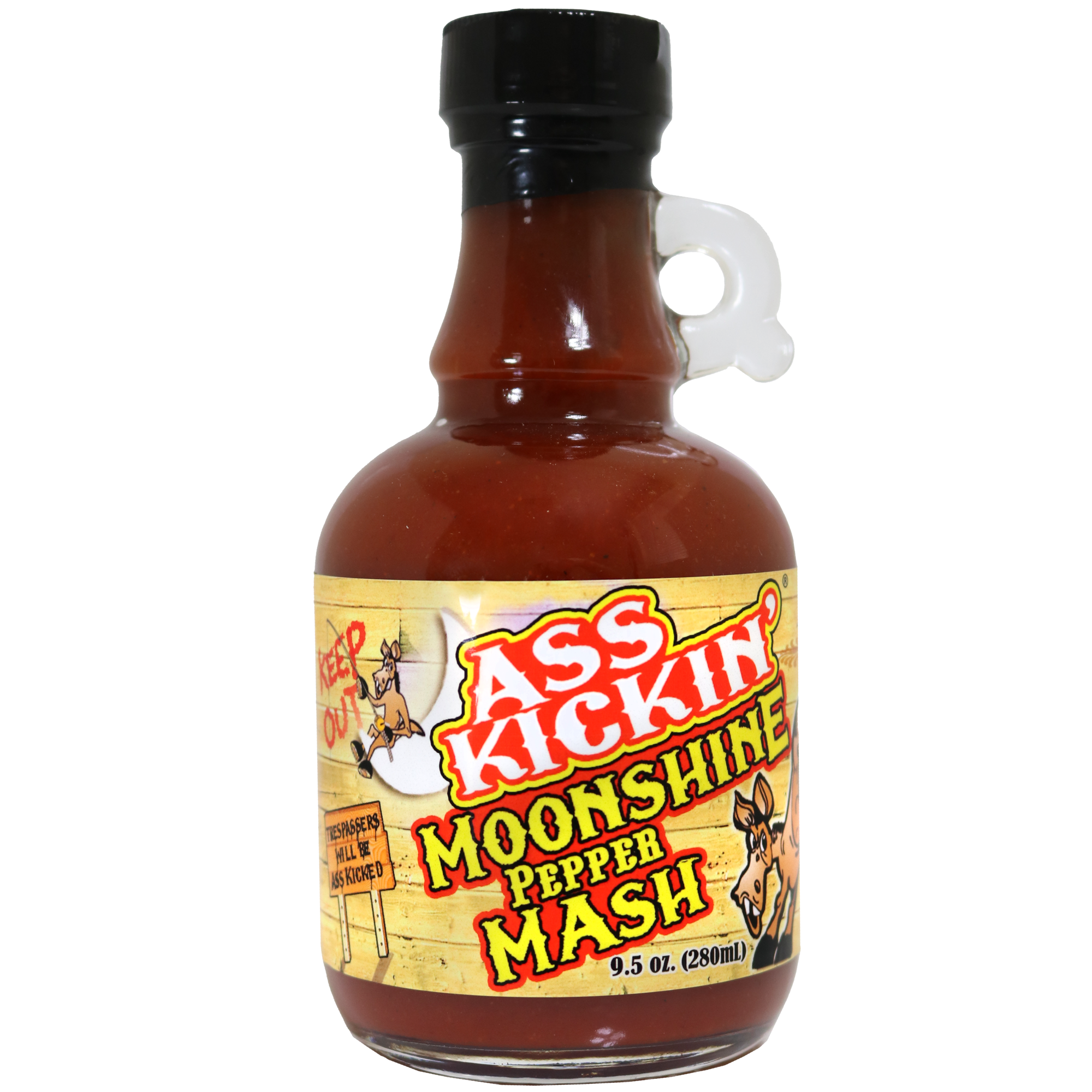 Ass Kickin’ Moonshine Pepper Mash 9.5 oz. bottles