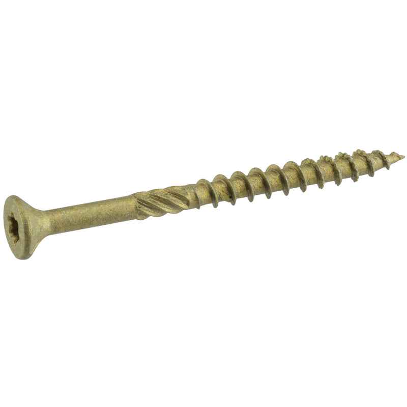K and S exterior deck screws star head brass coated countersunk screw with coarse thread for decking