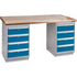 Heavy-Duty Workbench, Dual Drawers, 1500 lbs. Cap., 72" W x 30" D, 34" H