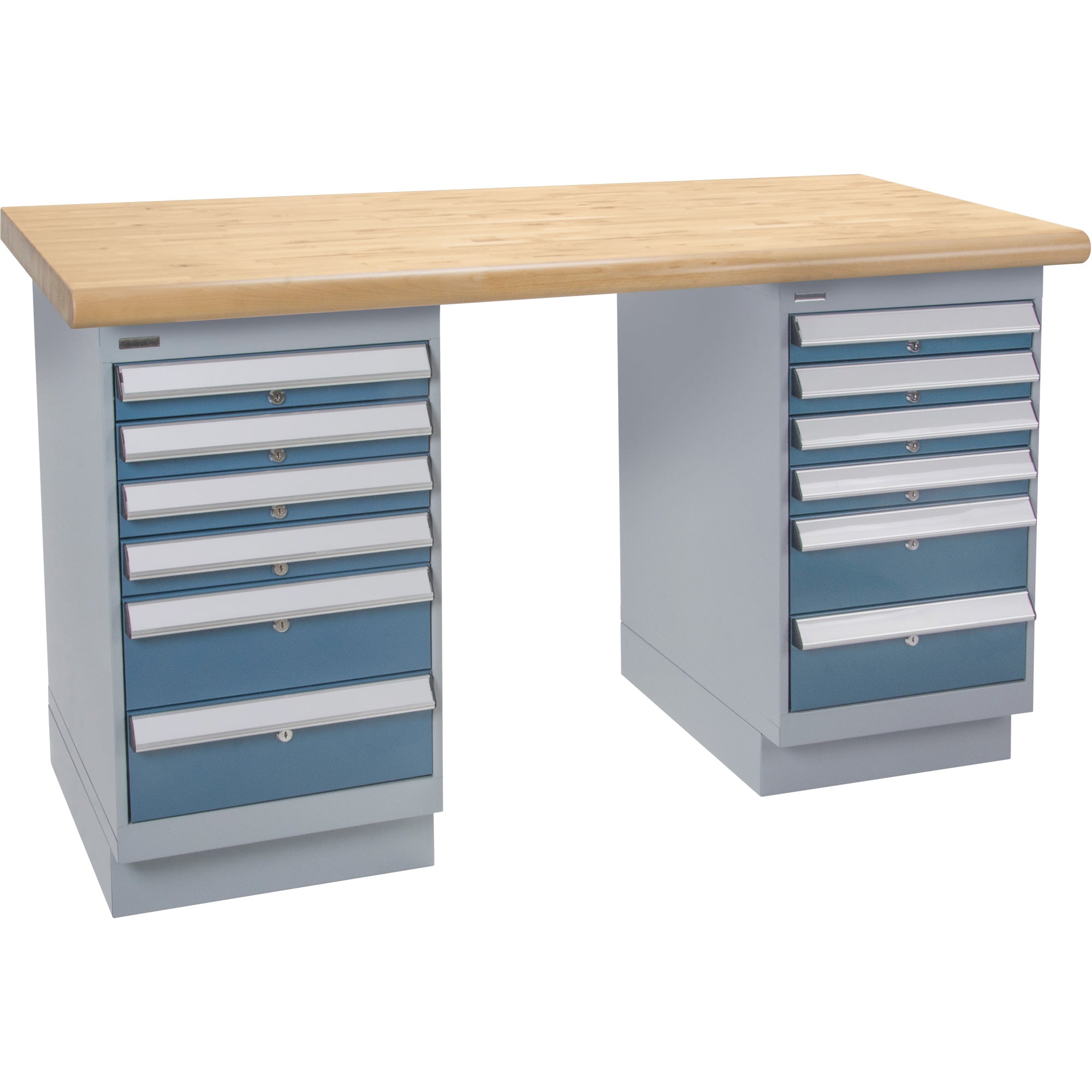 Heavy-Duty Workbench, Dual Drawers, 1500 lbs. Cap., 60" W x 24" D, 34" H