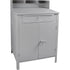 Cabinet Style Shop Desk, 34-1/2" W x 30" D x 53" H, Grey