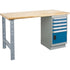 Workbench, Door w/ Drawer Combination, 2500 lbs. Cap., 72" W x 36" D, 34" H