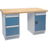 Workbench, Door & Drawers, 2500 lbs. Cap., 72" W x 36" D, 34" H