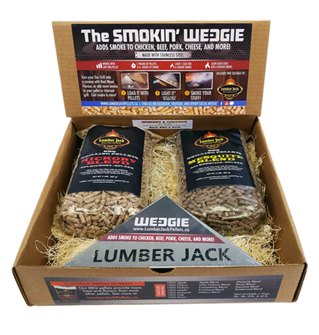 Lumber Jack Smokin' Wedgie Pellet Smoker Gift Set Competition Blend & Supreme Blend - XPart Supply