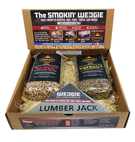 Lumber Jack Smokin' Wedgie Pellet Smoker Gift Set Competition Blend & Supreme Blend - XPart Supply