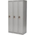 Lockers, Bank of 3, 36" x 18" x 72", Steel, Grey, Rivet (Assembled)