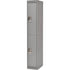 Lockers, 2 -tier, 12" x 18" x 72", Steel, Grey, Rivet (Assembled)