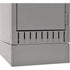 Raised Base, 1 Banks, 4" H x 12" W x 18" D, Grey, Steel