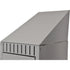 Slope Top, 1 Bank, 18" D x 12" W x 10" H, Grey, Steel