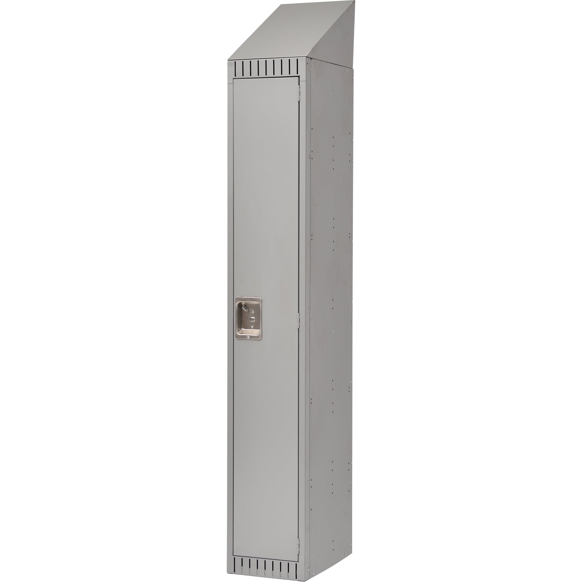 Assembled Lockers, 12" x 18" x 82", Steel, Grey, Rivet (Assembled)