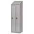 Assembled Lockers, Bank of 2, 24" x 18" x 82", Steel, Grey, Rivet (Assembled)