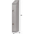 Assembled Lockers, 2 -tier, 12" x 18" x 72", Steel, Grey, Rivet (Assembled)
