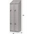 Assembled Lockers, 2 -tier, Bank of 2, 24" x 18" x 72", Steel, Grey, Rivet (Assembled)