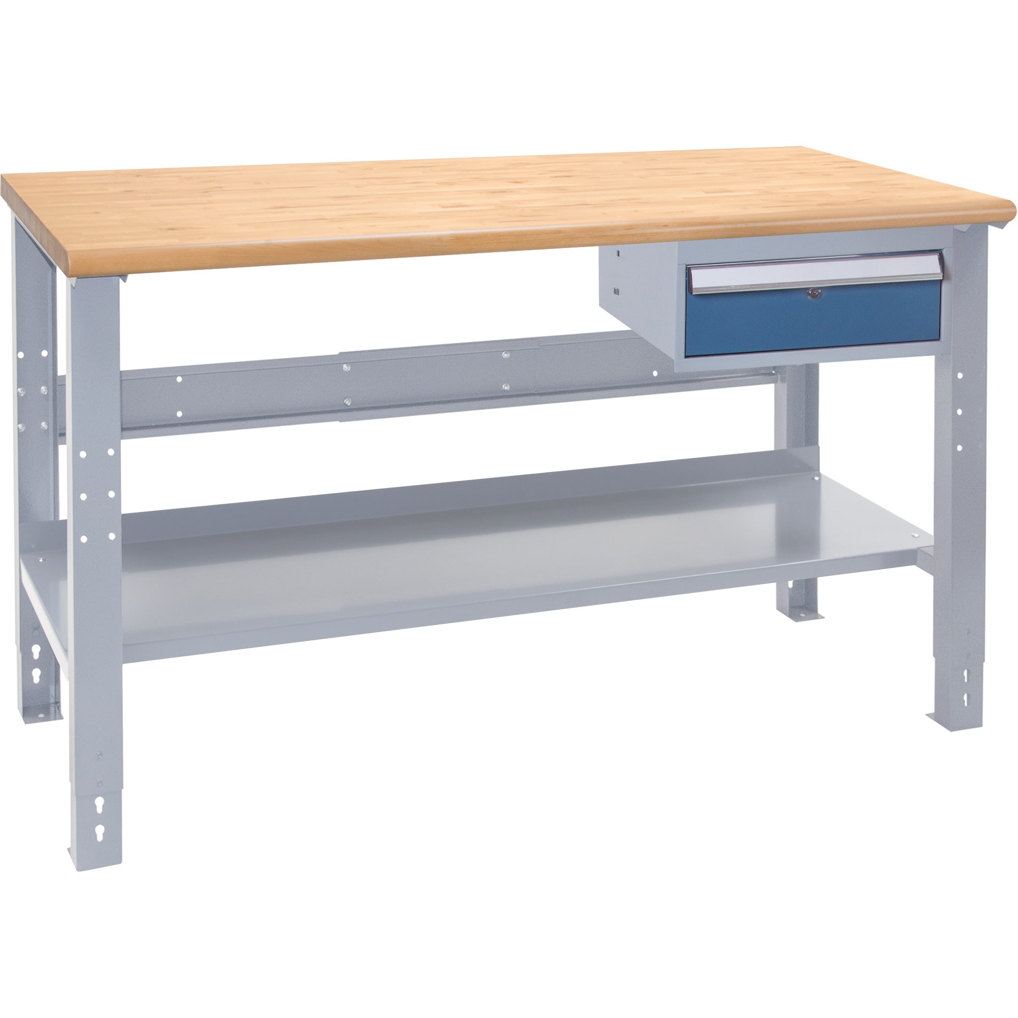 Industrial Duty Workbench, 24" W x 60" D x 34" H, 1000 lbs. Capacity