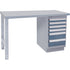 Industrial Duty Workbench, 24" W x 60" D x 34" H, 1000 lbs. Capacity