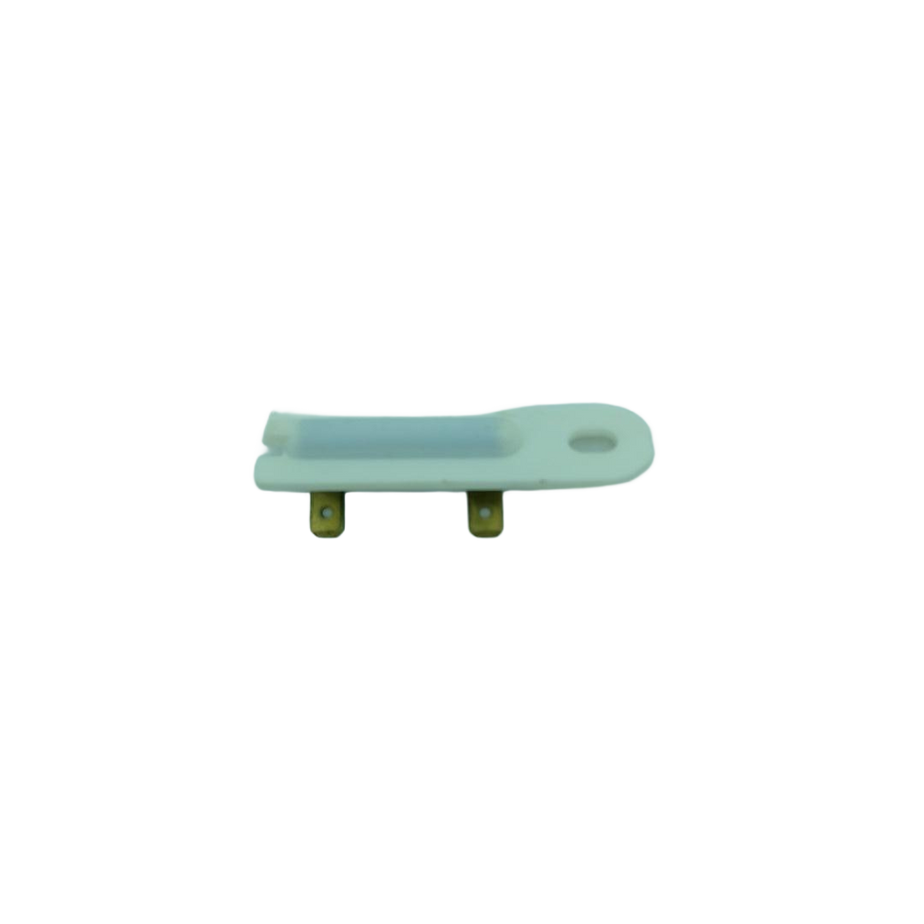White plastic dishwasher door latch part with metal clips by XPart Supply