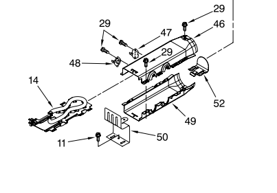 WP3387747 Dryer Heating Element Assembly 5400W