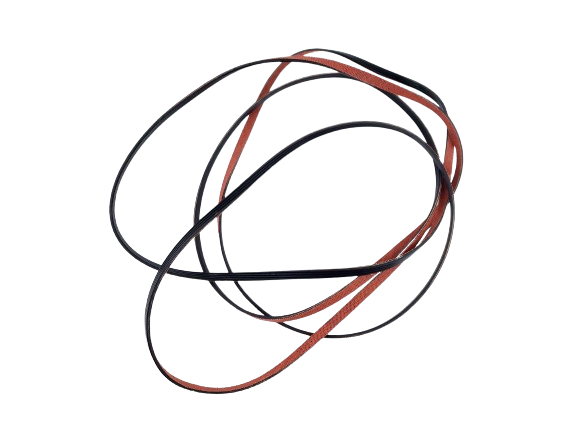 XPart Supply 4392067 dryer repair kit with replacement dryer belts on black background