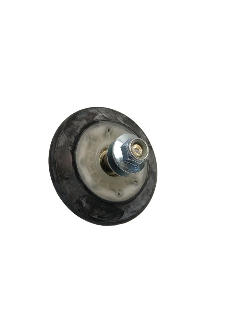 XPart Supply 4581EL2002H dryer roller assembly with metal bearing and black rubber wheel
