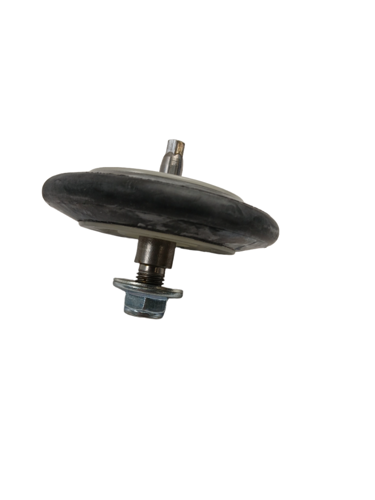 XPart Supply 4581EL2002H dryer roller assembly with metal shaft and black rubber wheel